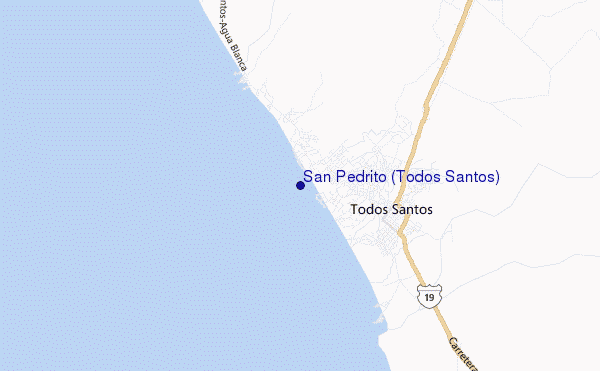 carte de localisation de San Pedrito (Todos Santos)