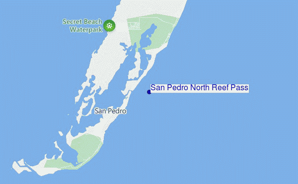 carte de localisation de San Pedro North Reef Pass