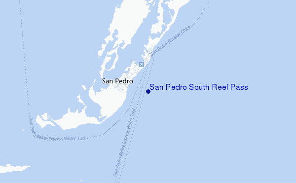 carte de localisation de San Pedro South Reef Pass