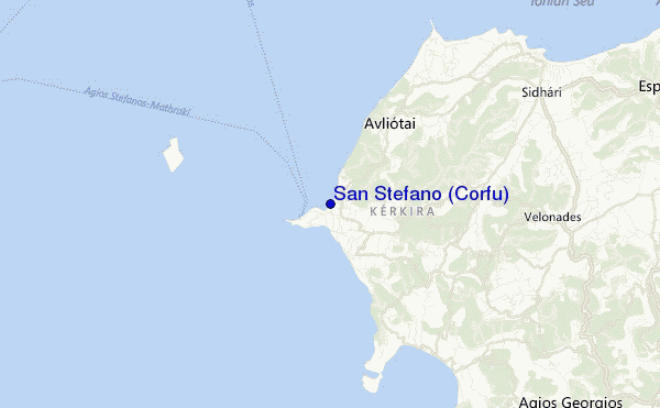 carte de localisation de San Stefano (Corfu)