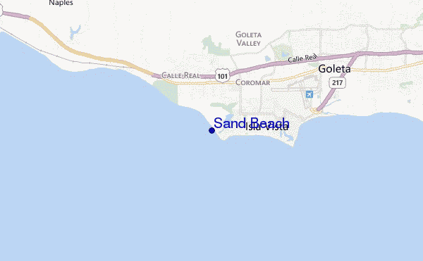 carte de localisation de Sand Beach