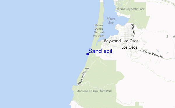 carte de localisation de Sand spit