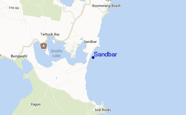 carte de localisation de Sandbar