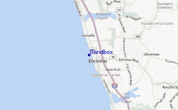 carte de localisation de Sandbox