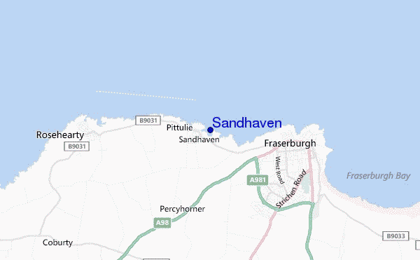 carte de localisation de Sandhaven