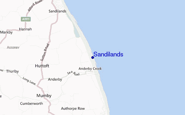 carte de localisation de Sandilands