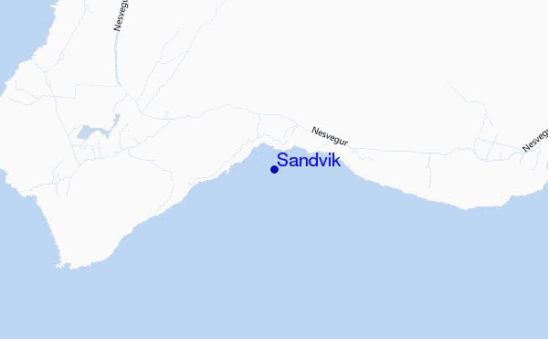 carte de localisation de Sandvik