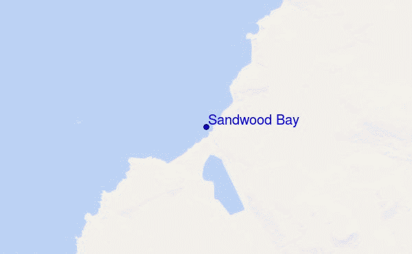 carte de localisation de Sandwood Bay