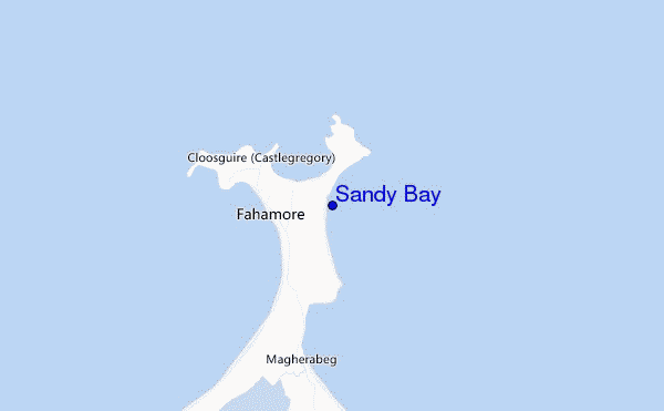 carte de localisation de Sandy Bay