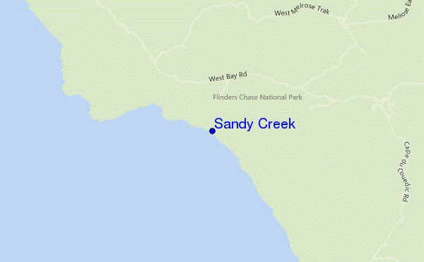 carte de localisation de Sandy Creek