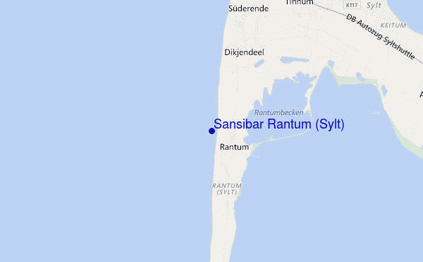 carte de localisation de Sansibar Rantum (Sylt)