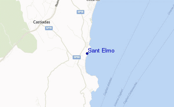 carte de localisation de Sant Elmo