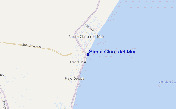 carte de localisation de Santa Clara del Mar
