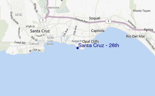 carte de localisation de Santa Cruz - 26th