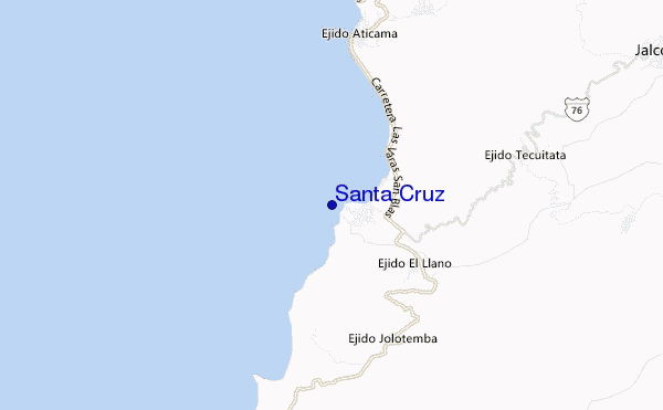 carte de localisation de Santa Cruz