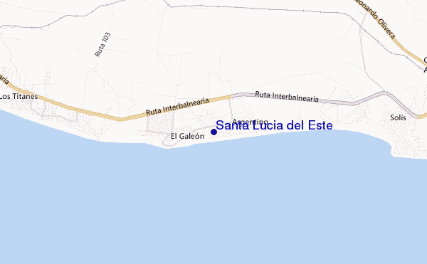 carte de localisation de Santa Lucia del Este