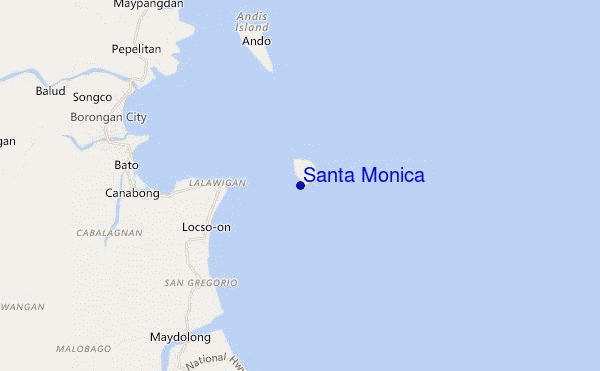 carte de localisation de Santa Monica