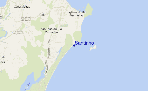 carte de localisation de Santinho