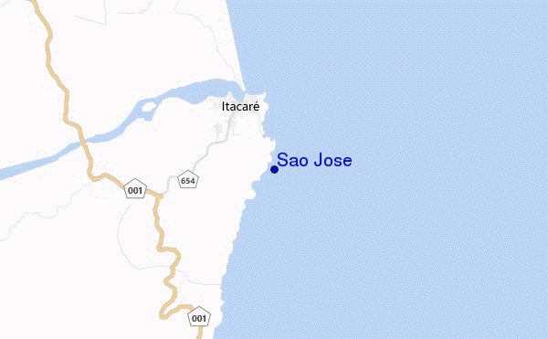 carte de localisation de Sao Jose