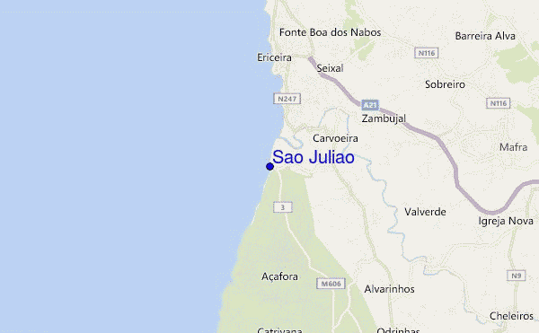 carte de localisation de Sao Juliao