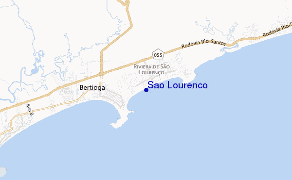 carte de localisation de Sao Lourenco