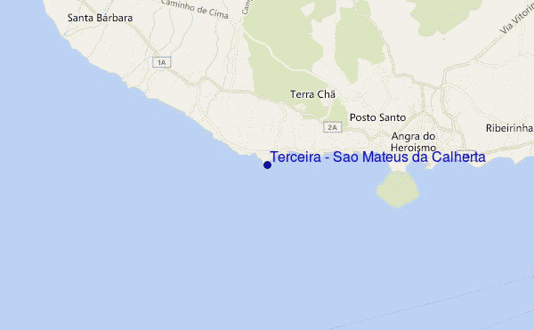 carte de localisation de Terceira - Sao Mateus da Calherta