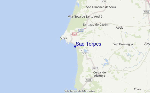 Sao Torpes Location Map