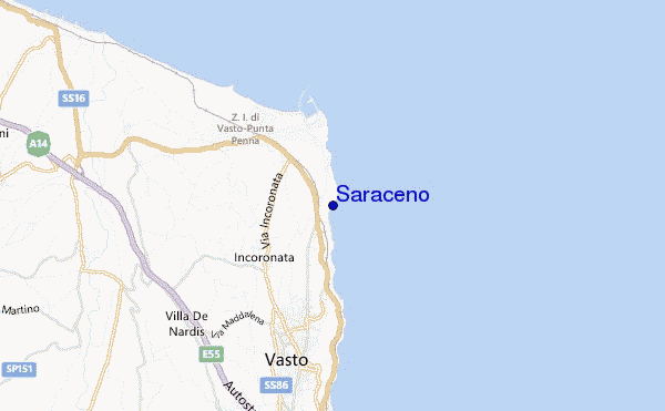 carte de localisation de Saraceno