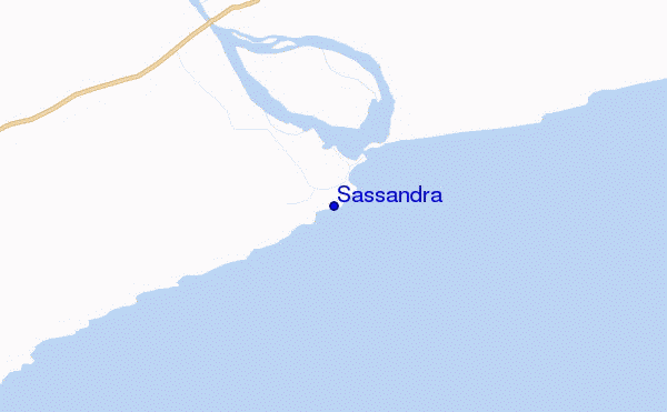 carte de localisation de Sassandra
