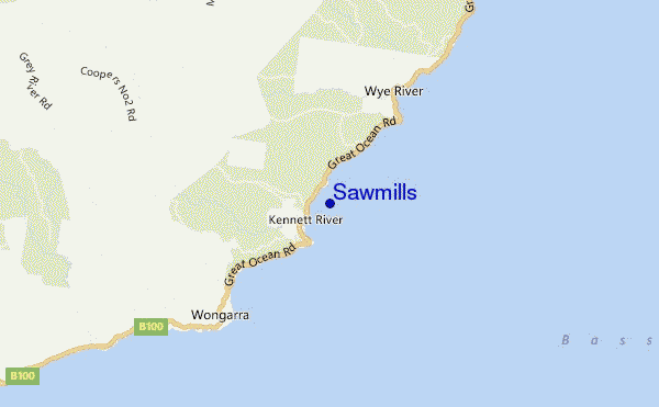 carte de localisation de Sawmills