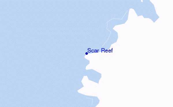 carte de localisation de Scar Reef