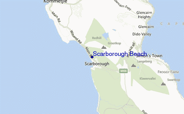 carte de localisation de Scarborough Beach