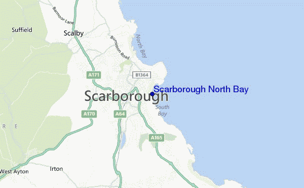 carte de localisation de Scarborough North Bay