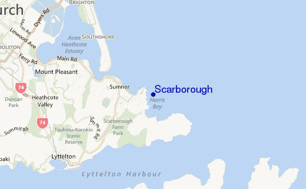 carte de localisation de Scarborough