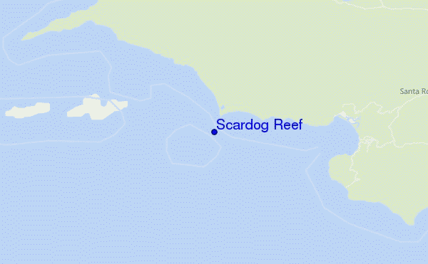 carte de localisation de Scardog Reef
