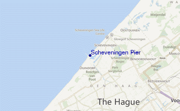 carte de localisation de Scheveningen Pier