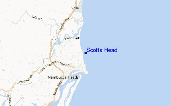 carte de localisation de Scotts Head