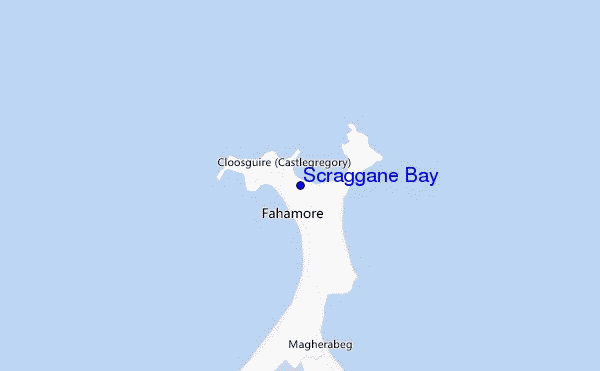 carte de localisation de Scraggane Bay