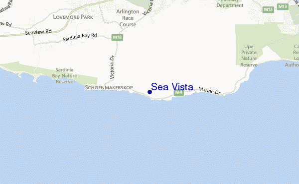 carte de localisation de Sea Vista
