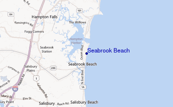 carte de localisation de Seabrook Beach