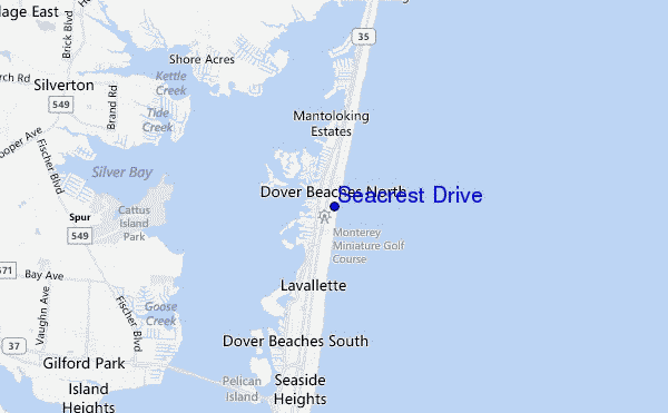 carte de localisation de Seacrest Drive