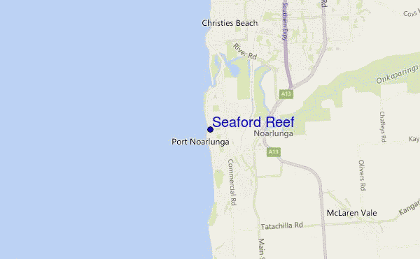 carte de localisation de Seaford Reef