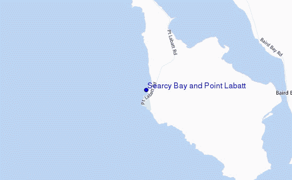 carte de localisation de Searcy Bay and Point Labatt