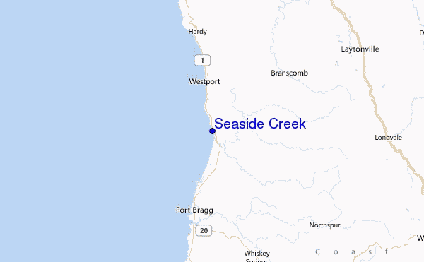 Seaside Creek Location Map