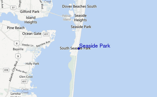 carte de localisation de Seaside Park