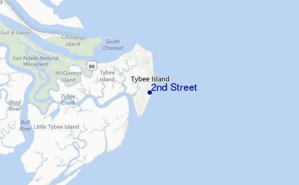 carte de localisation de 2nd Street