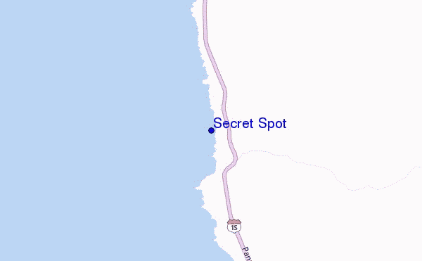 carte de localisation de Secret Spot