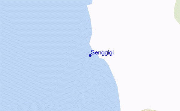carte de localisation de Senggigi