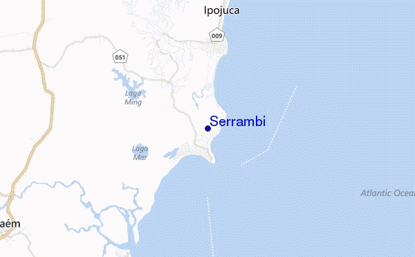carte de localisation de Serrambi