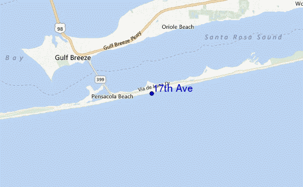 carte de localisation de 17th Ave